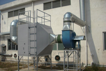 Boiler gas treatment