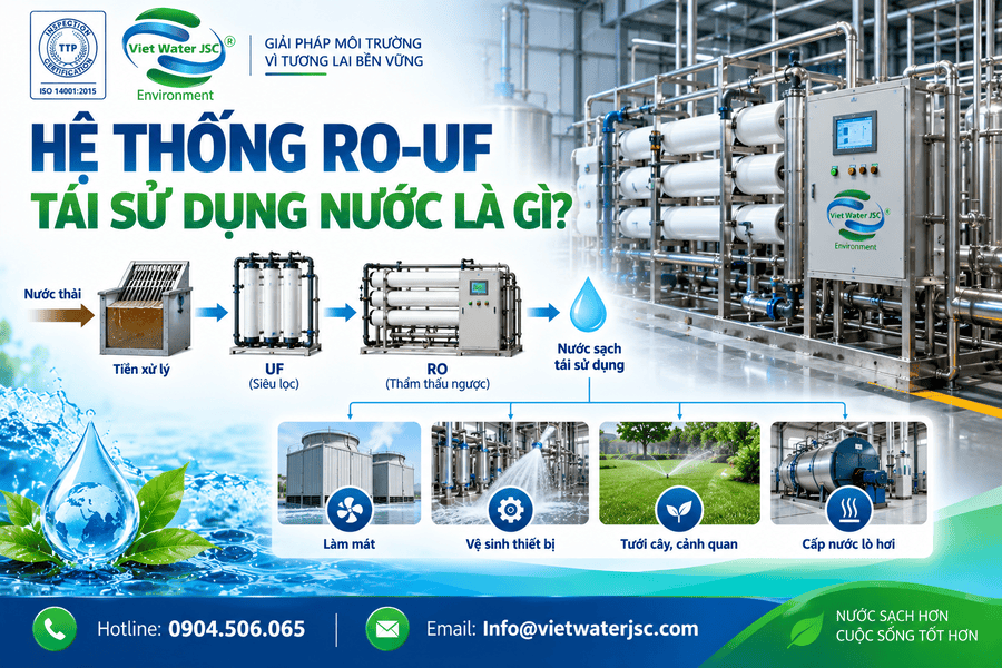 Hệ thống RO-UF tái sử dụng nước