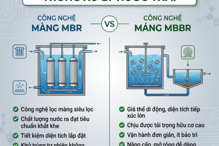 So Sánh Màng MBR Và MBBR Trong Xử Lý Nước Thải