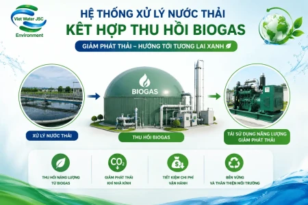Hệ Thống Xử Lý Nước Thải Kết Hợp Thu Hồi Biogas Giảm Phát Thải