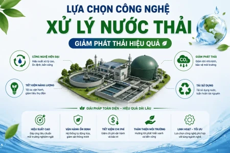 Lựa Chọn Công Nghệ Xử Lý Nước Thải Giảm Phát Thải Hiệu Quả