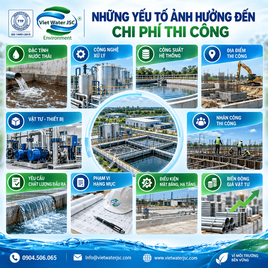 Những yếu tố ảnh hưởng đến chi phí thi công