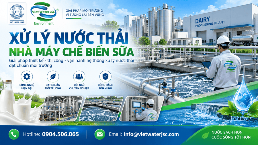 Xử lý nước thải Nhà máy chế biến sữa