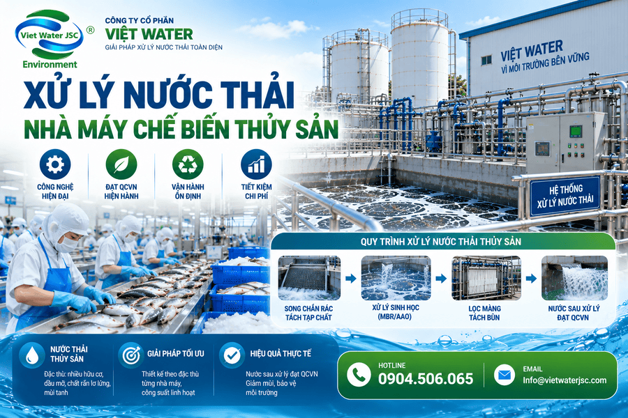Xử lý nước thải Nhà máy chế biến thủy sản