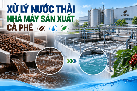 Xử Lý Nước Thải Nhà Máy Sản Xuất Cà Phê