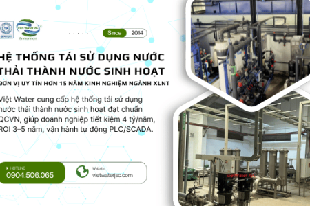 Hệ Thống Tái Sử Dụng Nước Thải Thành Nước Sinh Hoạt