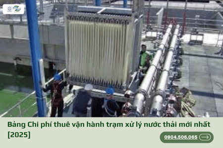 Bảng Chi phí thuê vận hành trạm xử lý nước thải – Việt Water JSC
