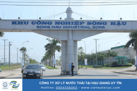 Xử lý nước thải nhà máy Hậu Giang