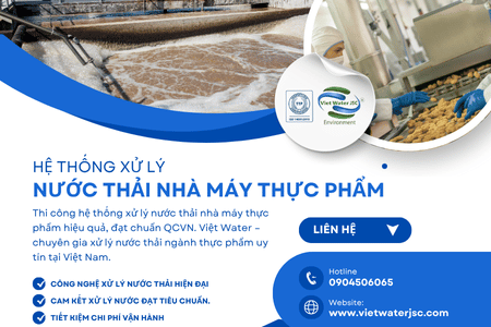 Hệ thống xử lý nước thải nhà máy thực phẩm