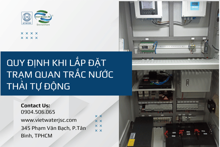 Lắp đặt trạm quan trắc nước thải tự động