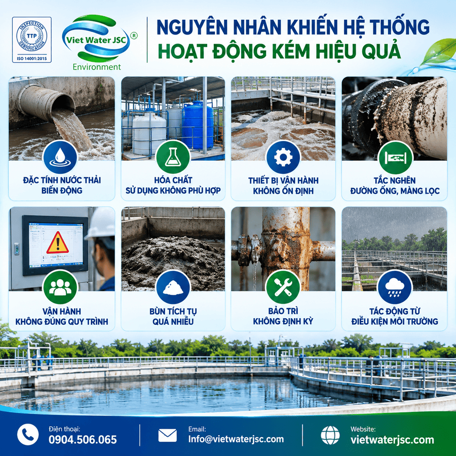 Nguyên nhân khiến hệ thống hoạt động kém hiệu quả
