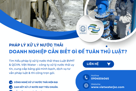 Pháp lý xử lý nước thải – Doanh nghiệp cần biết gì để tuân thủ luật?