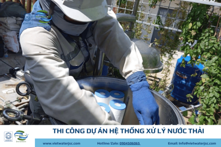 Thi công dự án hệ thống xử lý nước thải