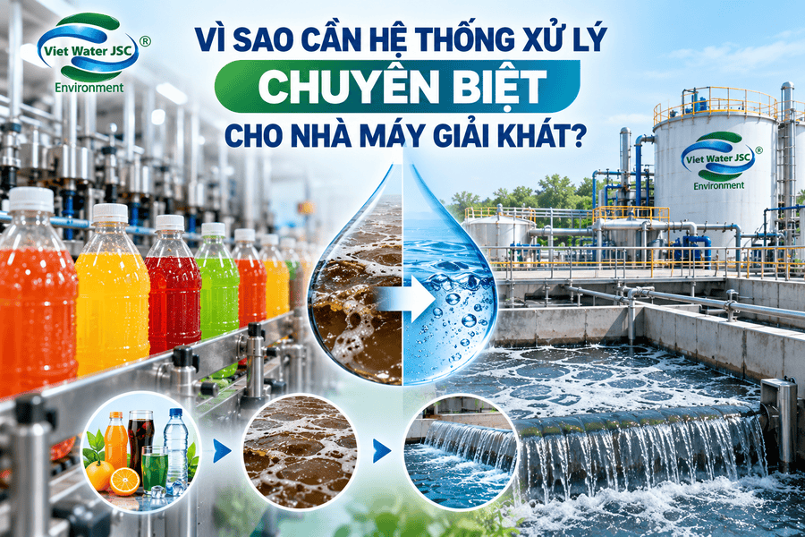 Vì sao cần hệ thống xử lý chuyên biệt cho nhà máy giải khát