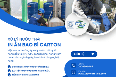 Xử lý nước thải bao bì carton – Giải pháp bền vững cho ngành sản xuất