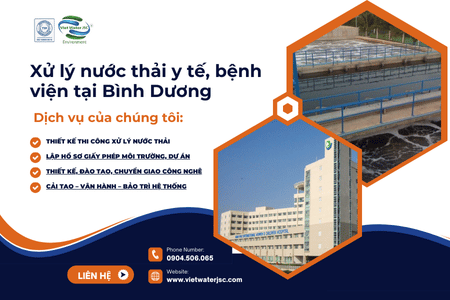 Xử lý nước thải y tế, bệnh viện tại Bình Dương