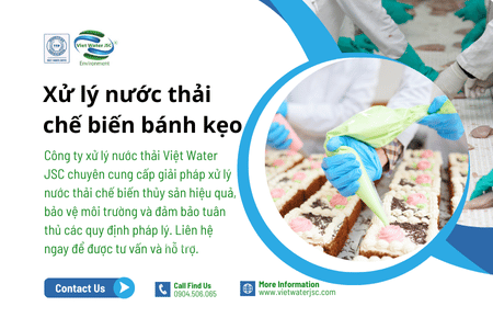 Xử lý nước thải chế biến bánh kẹo