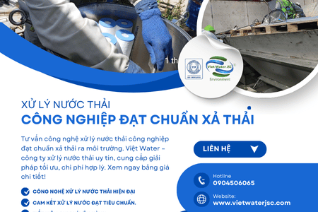 Xử lý nước thải công nghiệp đạt chuẩn xả thải ra môi trường