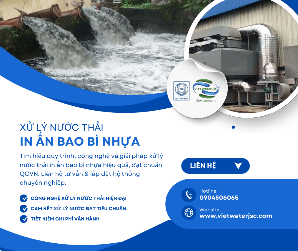 Xử lý nước thải in ấn bao bì nhựa 1