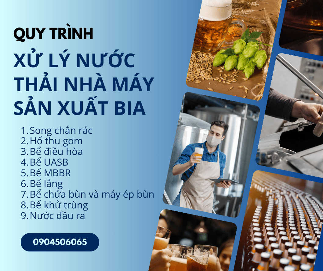 xu ly nuoc thai nha may bia