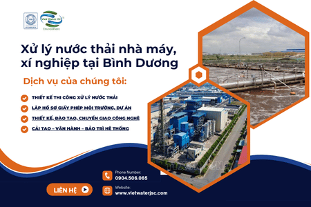 Xử lý nước thải nhà máy, xí nghiệp tại Bình Dương