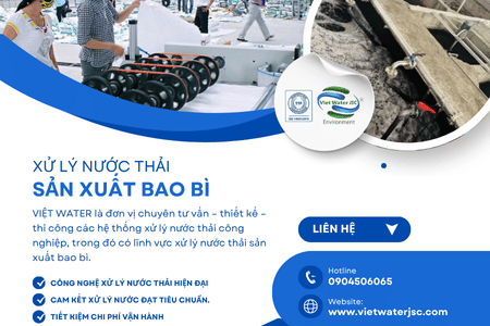 Xử lý nước thải sản xuất bao bì
