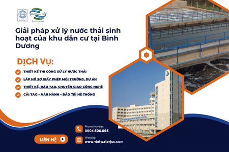 Xử lý nước thải sinh hoạt của khu dân cư tại Bình Dương